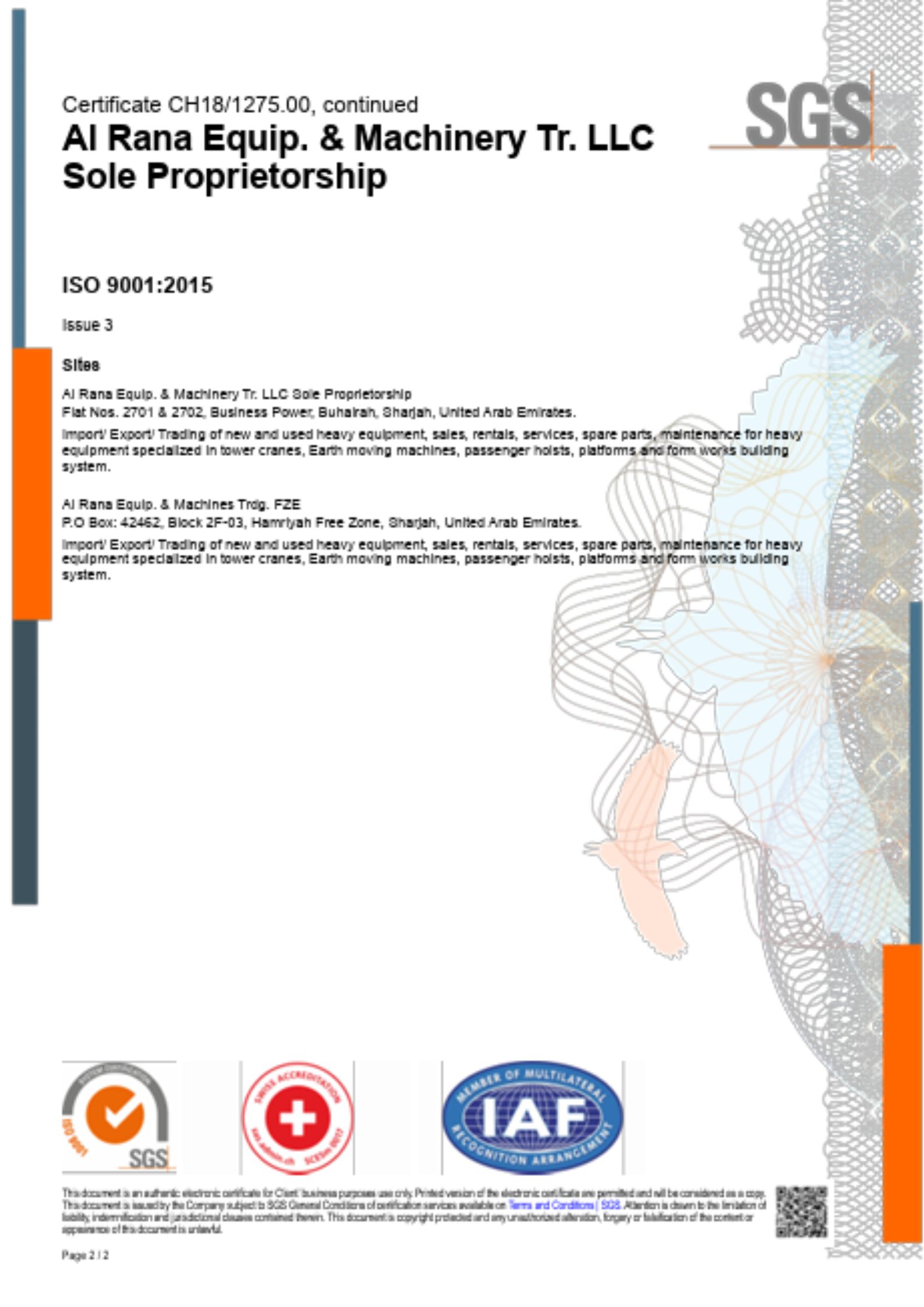 Certificate 1